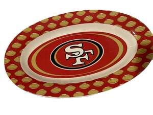 San Francisco 49ers NFL Themed Oval Serving Platter